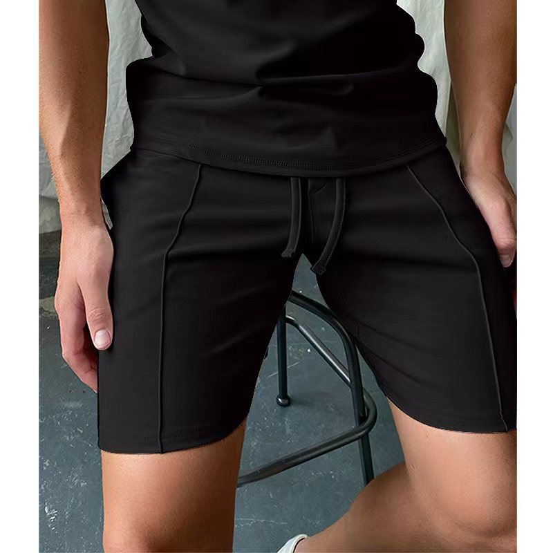 Solid Color Shorts Casual Fitness Sports Pants Men