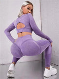 Sports Suits Long Sleeve Fitness Leggings Sports Gym