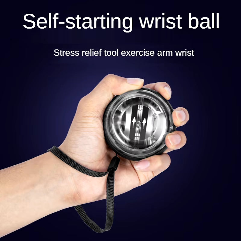 Power Wrists Ball Self-Starting Grip Ball Exercise Shake Tone Exercise Arm Muscle Centrifugal Ball Gyro Ball Decompress