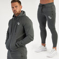 Hooded Sweater Cardigan Jacket Sports Fitness Suit Men