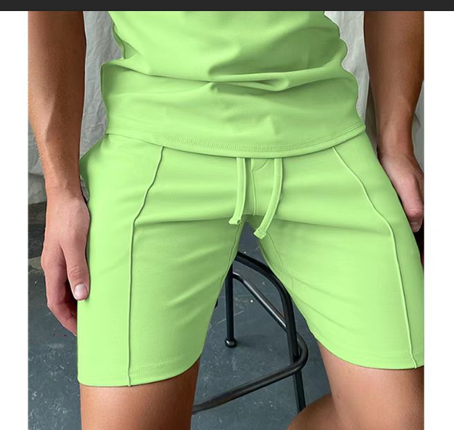 Solid Color Shorts Casual Fitness Sports Pants Men