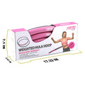 Weighted Hula Hoop, 2.5 Lb Exercise Hula Hoops for Adults, 8 Detachable Sections, Pink & Gray