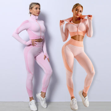 Yoga Set Seamless Sport Set Women Gym Clothing