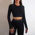 Yoga Pants Sports Gym Fitness Leggings And Long Sleeve