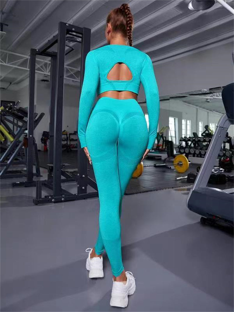 Sports Suits Long Sleeve Fitness Leggings Sports Gym